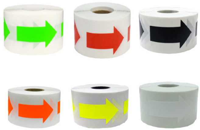 6종 화살표 스티커 5cm 500pcs 표시스티커 다꾸, 1107.레드화살표500