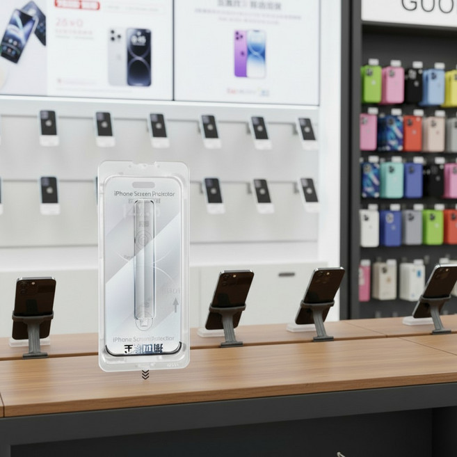iPhone 無塵艙鋼化膜 快速貼膜 絲印高清螢幕保護貼, 1個
