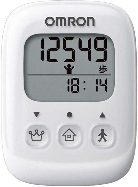 OMRON 歐姆龍 HJ325 健走計步器 大文字顯示 輕巧方便 樂活先知現貨, 白, 1個