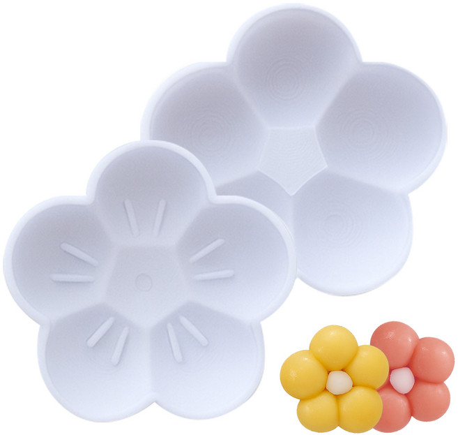 추석 명절 꽃 모양틀 떡 송편 쿠키터커 쿠키틀, 1개