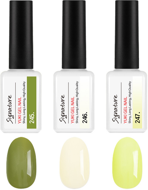 유키 시그니처 컬러젤7g 3종세트_47호(No.245~247), 1세트, 시그니처 컬러젤7g 3종세트 47호(245~247)