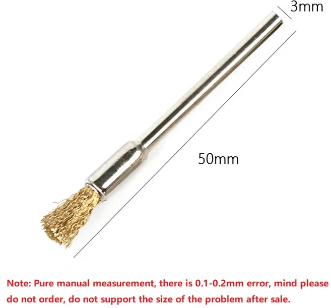 Dremel 다이 그라인더 용 15pcs 브러시 와이어 휠 브러쉬 로타리 전동 공구 조각사 액세서리 금속 가공, 04 50pcsBS