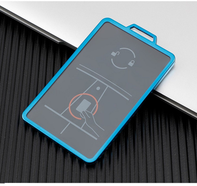 테슬라카드키케이스 모델3 모델y 스마트키홀더 키링 열쇠고리 안티스크레치, 블루