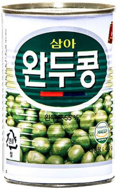 삼아 완두콩 400g 콩 통조림 완두