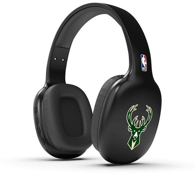 SOAR NBA 무선 오버 더 이어 블루투스 헤드폰 덴버 너겟, 밀워키 벅스