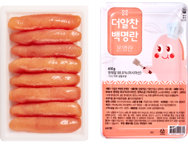 더알찬백명란 온명란 400g, 1개