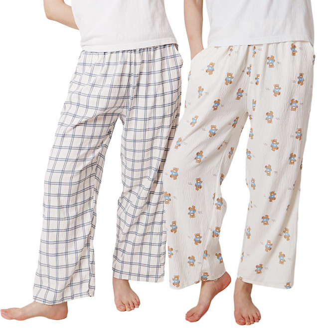 1+1 폭스 소프트스킨 파자마 잠옷바지 2종 E6 여성용