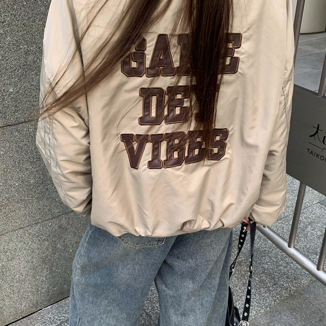 대박난박양 바이브 오버핏 양면 점퍼(땡처리)