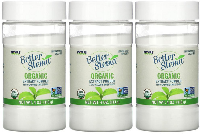 나우푸드 스테비아 분말 영칼로리 설탕대체 설탕대신 113g 3통