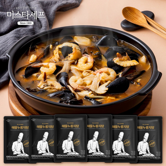 미스타셰프 해물누룽지탕 1kg x 6팩, 6개