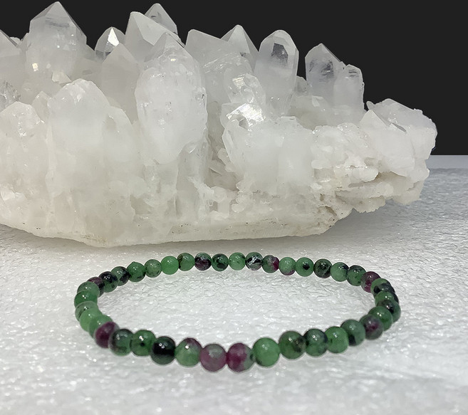 천연원석 연애운 사업운 애뇰라이트 루비인조이사이트 팔찌 4~4.5mm