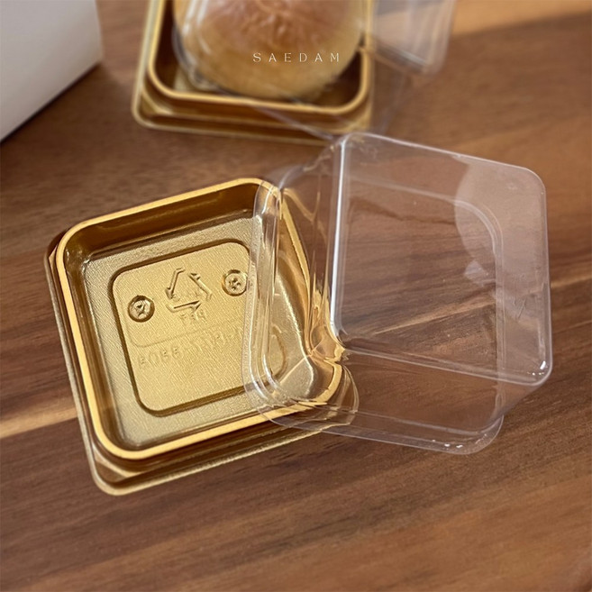 새담 화과자 케이스 1구 금색 600개 벌크포장 / 양갱포장 박스