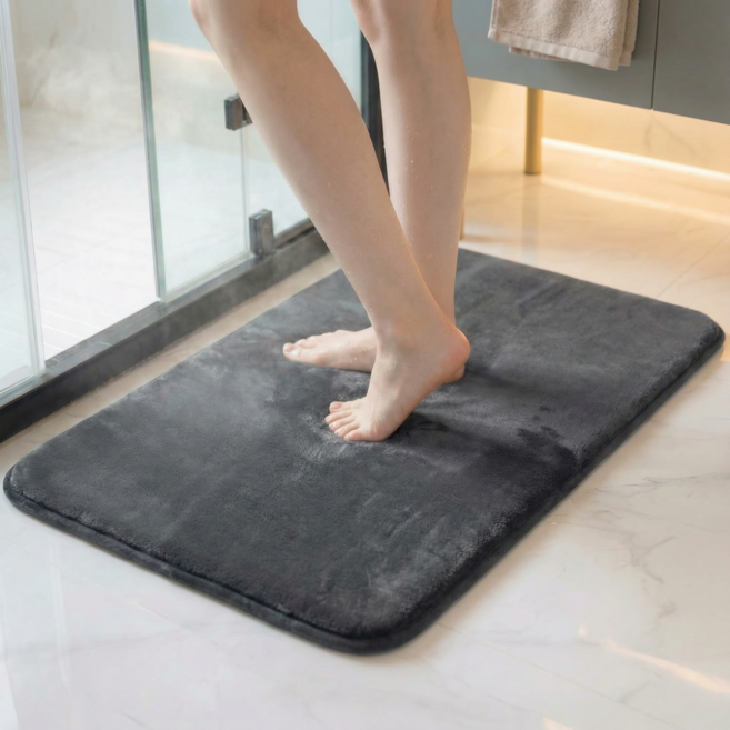 허그제이 욕실 발매트 빨아쓰는, 다크그레이