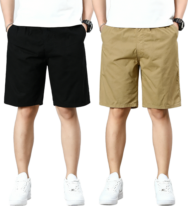 남자 반바지 면100% 스판 밴딩 기본 반바지 2P세트 tanlz