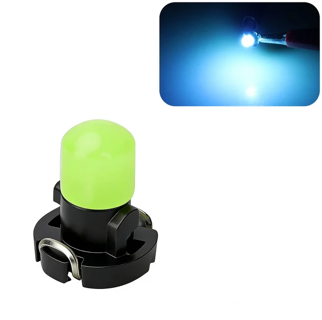 10/20pcs T3 LED 전구 슈퍼 밝기 자동차 인테리어 대시 보드 경고 표시 등 계기판 램프 DC12V 신호, 01 크리스탈 블루, 02 10pcs