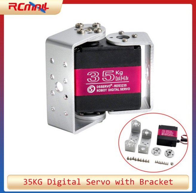 고토크 35KG 듀얼 샤프트 디지털 서보 고속 메탈 기어 180 270도 로봇 모터 RC 자동차, 01 270 Degree