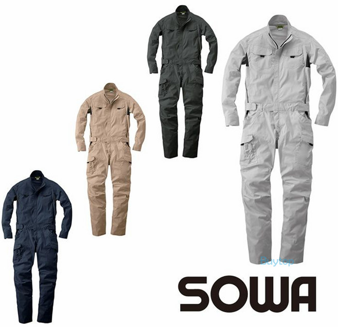 소와 Sowa 하이팜 점프수트 작업복 긴팔 일체형 워크웨어 39020