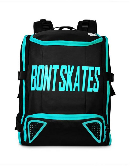 Bont 스케이트 - 멀티 스포츠 스케이트 백팩 여행 가방 스몰 사이즈 - 인라인 아이스 롤러 스피드 스케이팅 (풀 파티 블루), 1개, 수영장 파티 블루