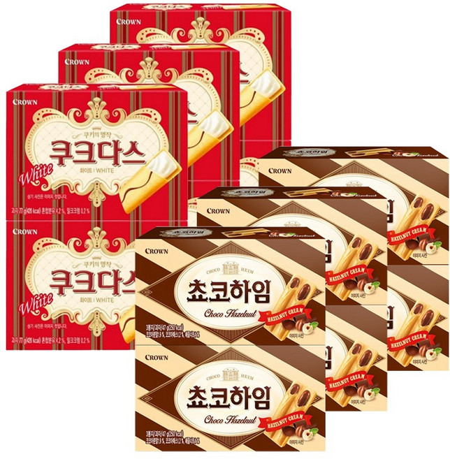 크라운 하임, 6세트, 초코하임 47g + 쿠크다스화이트 77g