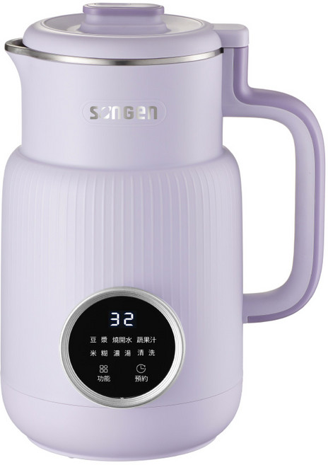 SONGEN 多功能調理機 SG-331JU-P，豆漿米糊濃湯果汁一機搞定，550ml容量，304不鏽鋼內膽，自動清洗功能, SG-331JU-P