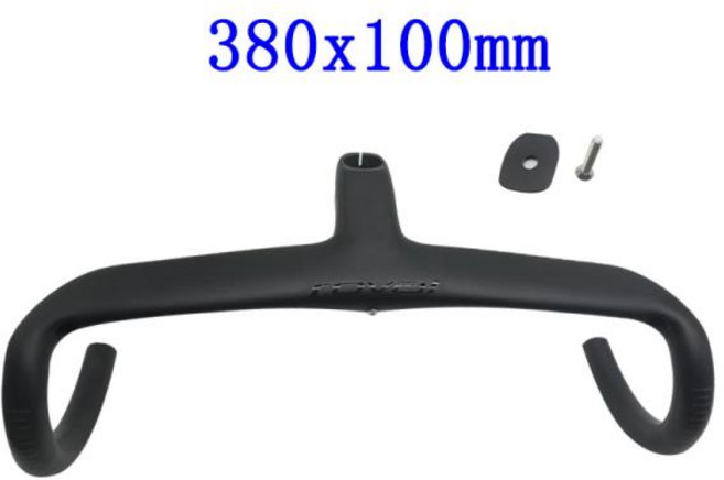 Roval 카본 로드 핸들바 카본 스템 내부 케이블 라우팅 도로 자전거 핸들바 조종석 Di2 자전거 프레임, 한개옵션1, 17 380x100mm