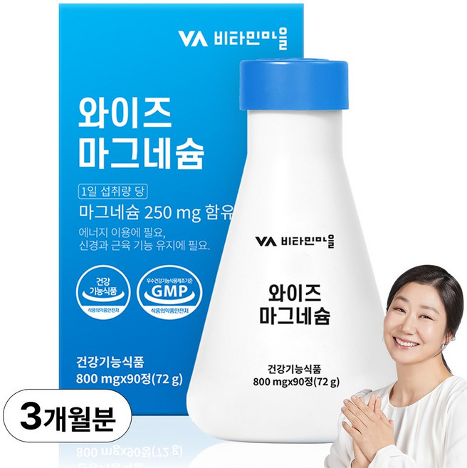 비타민마을 와이즈 마그네슘 72g, 90정, 1개