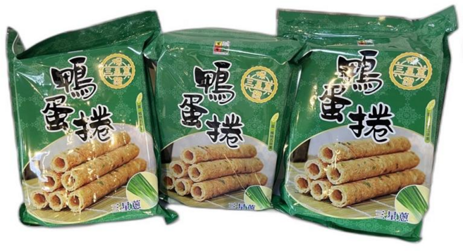 三星蔥鴨蛋捲 手工製作 獨立包裝 酥脆美味 送禮自用, 280g, 1個