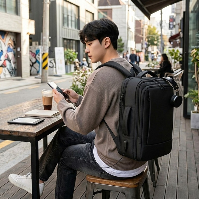 대용량 노트북백팩 여행용 출장용 남자백팩 직장인