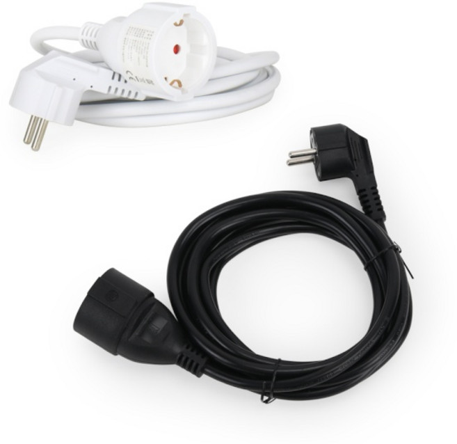 (아이정) 1구 연장선 멀티탭 케이블 전기코드 (3M), 1개, 화이트, 3m