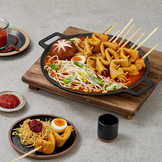 [미보어묵] 부산오뎅 매운 꼬치어묵 320g 10꼬치 x 4팩(총40꼬치+매운양념스프 4봉), 단품