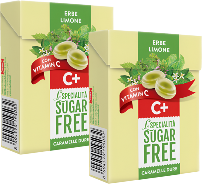 세라 슈가프리 비타민C 레몬&허브 캔디 클릭박스 무설탕 과일캔디, 2개, 50g