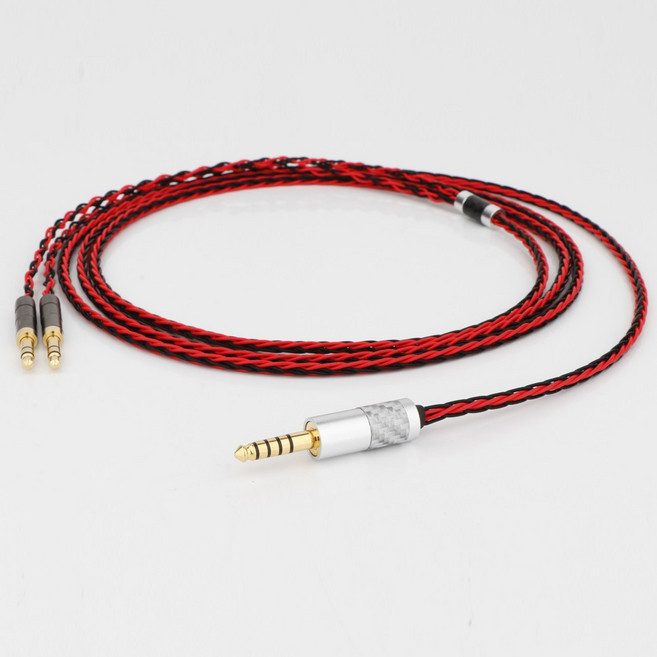 4 핀 Xlr 4.4 2.5mm 8 코어 헤드폰 이어폰 케이블 3.5 Hifiman Ananda Sundara Aventho Focal Elegia t1 t5p D7200 MDR-, [03] 1.5m, [05] 6.35mm stereo, 1개