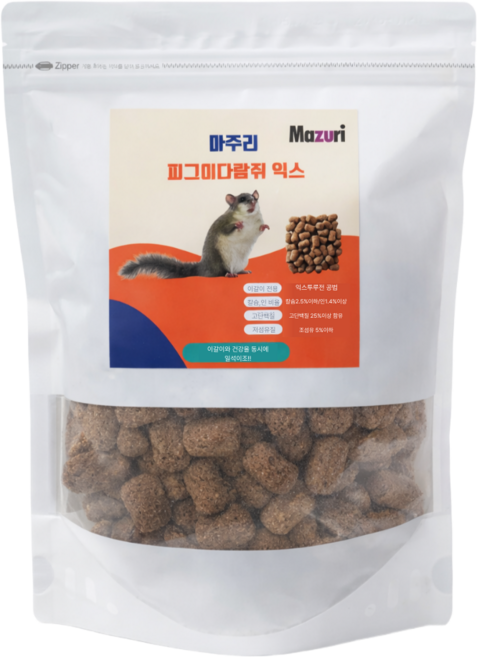 마주리 피그미다람쥐 익스 사료, 1개, 200g