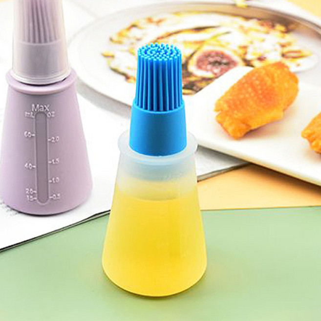 오일브러쉬 실리콘 미니 소스붓 양념 들기름 재우기, 1개