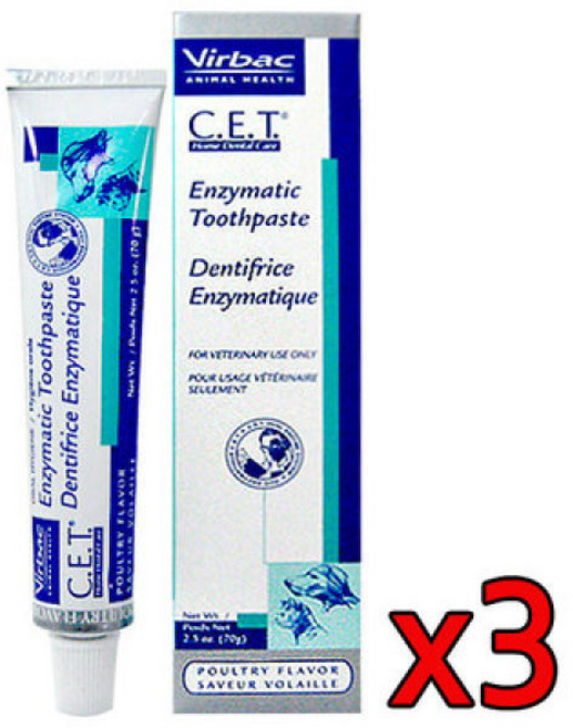 버박 C.E.T. 이중효소치약(닭고기맛), 70g