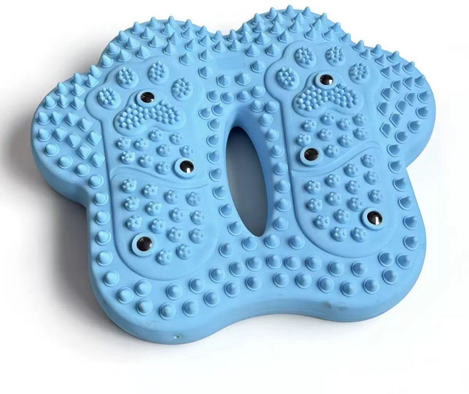 밸런스 에어 스텝 쿠션 공기주입 홈트 지압 워킹 패드 코어 스트레칭, 블루, Blue