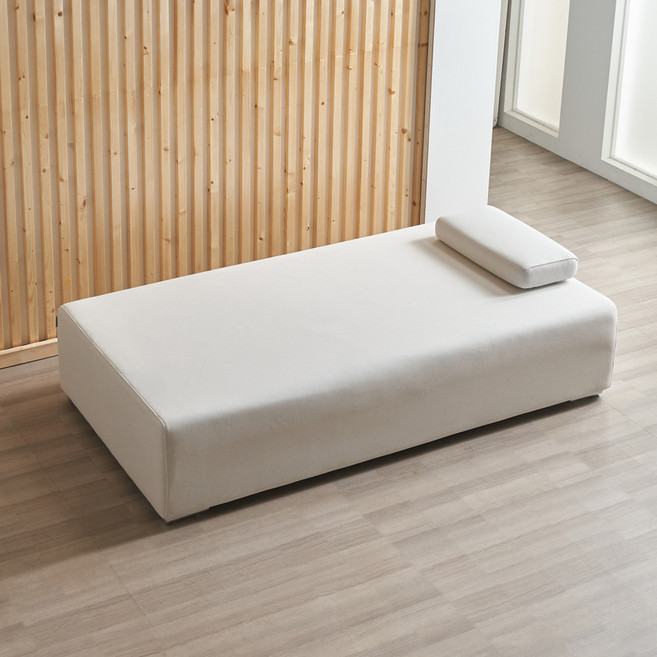 [신상품 추가즉시할인] 에보니아 애플 아쿠아텍스 2인용 소파베드 S/SS (등받이제외), 싱글, 스노우