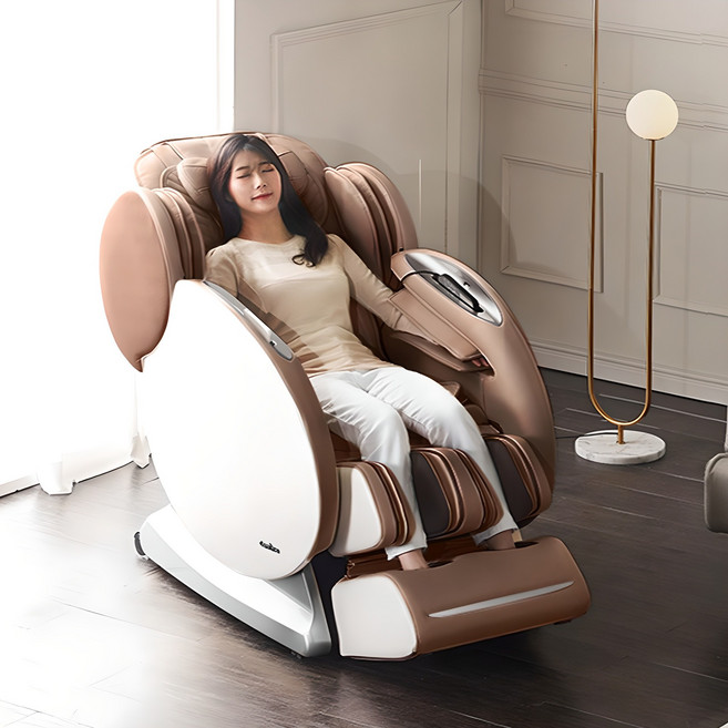 휴테크 컴마 안마의자 방문설치, HT-N06B, 브라운