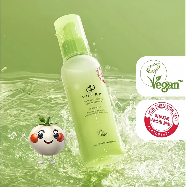 PUGAN VEGAN WHITE TOMATO ESSENCE PROGRAM (푸간 비건 화이트 에센스 프로그램), 1개, 150ml - 쿠팡
