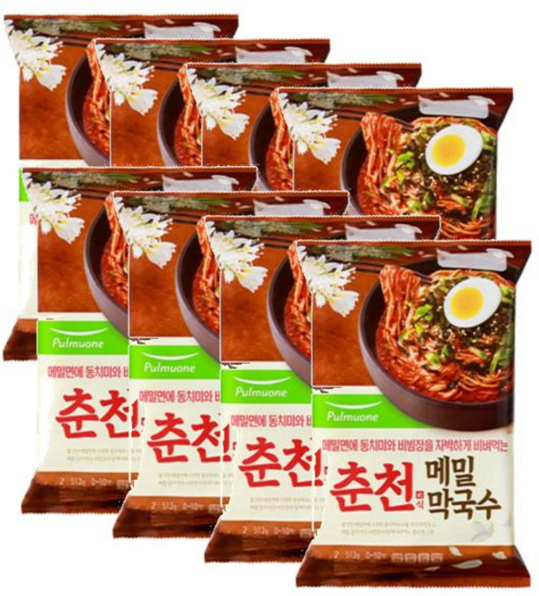 풀무원 춘천식 메밀막국수 2인분, 8개, 513g