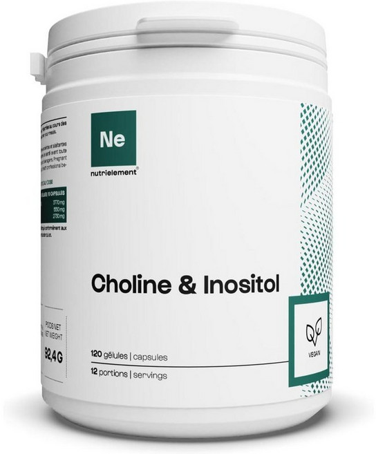 프랑스 뉴트리머슬 Nutrielement Choline & Inositol Mix 콜린 & 이노시톨 믹스 캡슐, 5개, 120정