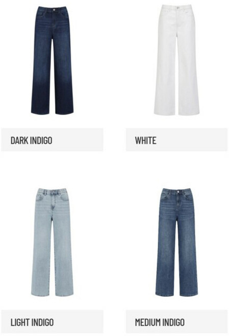 폴햄 여성 쿨링 컴포트 세미와이드 데님 팬츠 PHG2DP2033SH 1933440