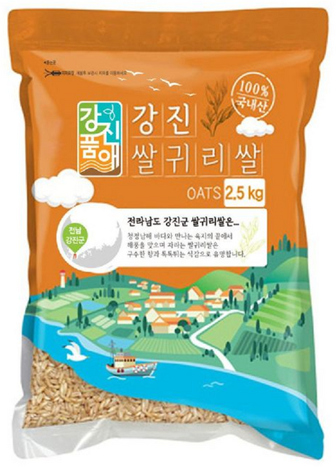 강진 귀리쌀 2.5kg, 1개