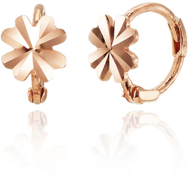 새미쥬얼리 여성용 14K 쁘띠클로버 귀걸이 + 쇼핑백