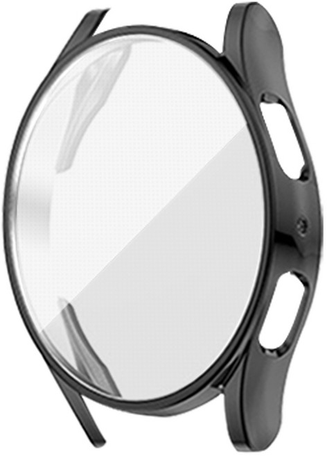 스토리링크 갤럭시 워치7 6 5 4 40mm 44mm 프로 45mm 클래식 43mm 47mm호환 스트랩 시계줄 가죽 메탈 밀레니즈루프 스포츠루프, 28.워치6 5 4 소프트 풀커버 _블랙40mm, 1개