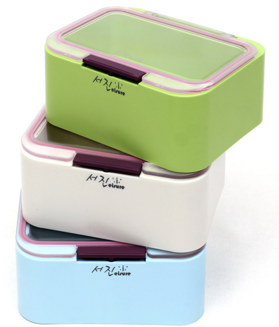 서진레저 붕어도시락 스몰 글루텐용기 미끼통 떡밥그릇 옥수수용기 떡밥 밀폐보관함, 1개, 민트, 도시락