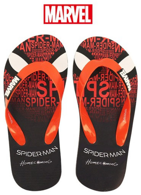 마블 스파이더맨 쪼리 슬리퍼 빅사이즈 비치샌들 아쿠아슈즈