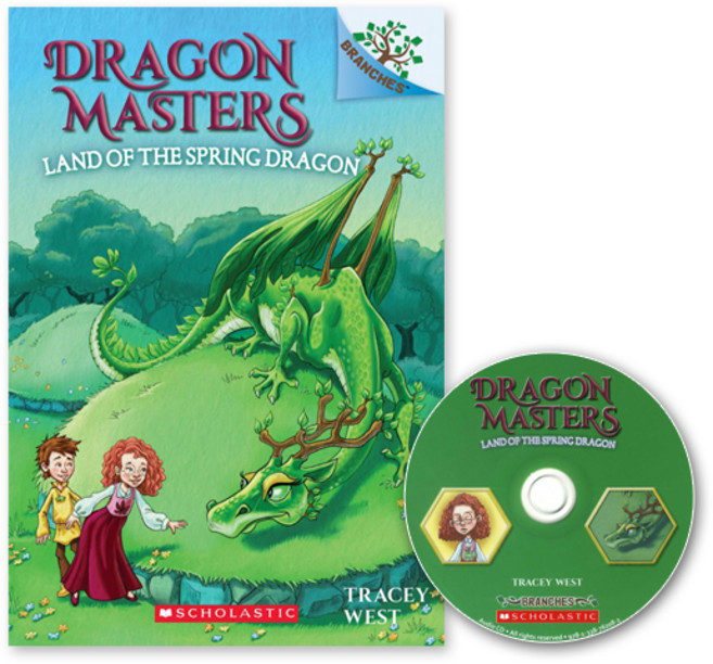 Dragon Masters 14:Land of the Spring Dragon (with CD & Storyplus QR), Scholastic