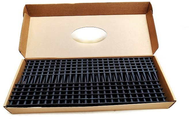 防鳥刺 防止鳥類貓咪老鼠攀爬 適用於陽台欄杆, 黑色1盒12支, 1套