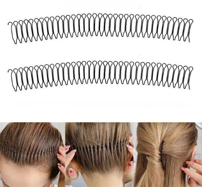 슈리팜 똥머리 잔머리 헤어정리 고정핀, 2개, L(21cm)